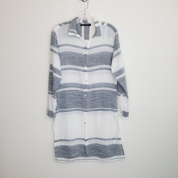 ViX Paula Hermanny Ada button up swim coverup - Picture 1 of 13